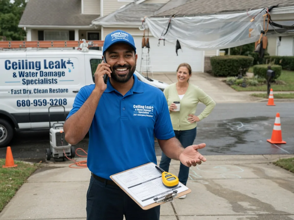 Ceiling Leak Cleanup Milford, IA FAQs